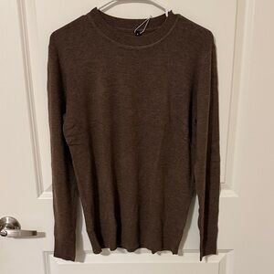 Women's Lightweight Crewneck Sweater in Brown